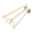 thumbnail image 2 of jifeng 3Pcs Candle Accessory Set Candle Wick Cutter Candle Extinguisher Set Gift Candle NEW Gold, 2 of 8