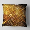 thumbnail image 2 of Designart Golden Mosaic Texture - Abstract Throw Pillow - 16x16, 2 of 5