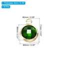 thumbnail image 2 of Uxcell Birthstone Charm Beads Drop Pendant, 10 Pack Crystal Handmade 0.35" for Earrings Necklace Jewelry, Grass Green, 2 of 6
