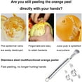 thumbnail image 3 of 5Pcs Fruit Peeler Set, Stainless Steel Orange Peeler Tool Curved, 3 of 8