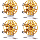 thumbnail image 1 of Carrete Pesca Totalmente Metal Ligero en Hielo Accesorios (dorado), 1 of 4