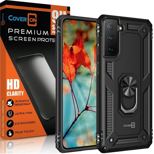 Coveron For Samsung Galaxy S21 Plus 5g Ring Case And Screen Protector Tempered Glass Kickstand Rugged Phone Cover Magnetic Car Mount Black Walmart Com Walmart Com Coveron For Samsung Galaxy S21 Plus 5g Ring Case And Screen Protector Tempered Glass Kickstand Rugged Phone Cover Magnetic Car Mount Black Walmart Com Walmart Com