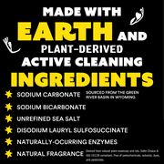 Mollys Suds Super Powder Laundry Detergent | Sensitive Skin | Earth Derived Ingredients | Ocean Mist, 60 Loads