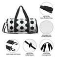 thumbnail image 4 of Pofeuu Soccer Ball Print Travel Duffel Bag,Sports Tote Gym Bag,Shoulder Weekender Overnight Bag for Women Gym Bag, 4 of 6