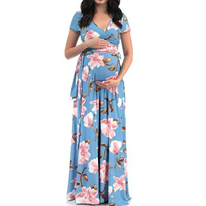 LoyisViDion Womens Maternity Dresses Clearance Plus Size Dress V-Neck ...