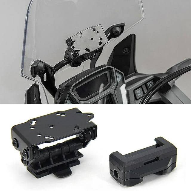soporte para universal de 12 mm para motocicleta, soporte para licencia de , soporte para teléfono, soporte de navegación para para , negro Cola Soporte de placa de navegación