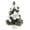 Silver, variant on 15.74" Mini Small Little Tabletop Prelit Christmas Tree Decorated with Ornaments Multi-Colored Lights Artificial Green Tree