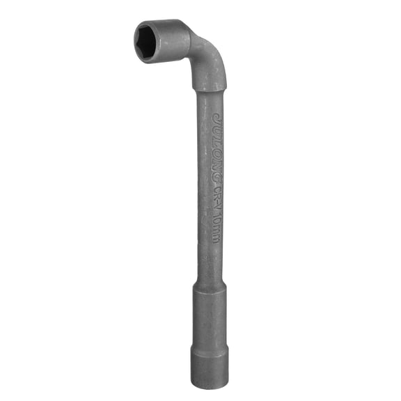 Uxcell L Shaped Angled Socket Spanner 10mm CR-V Double Ended Metric Hex 6 Point Tubular Socket Wrench
