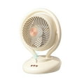 thumbnail image 4 of deevoka Desk Fan 3 Timing Function Quiet 3 Speeds Mini Fan for Desktop Travel Office Yellow, 4 of 9