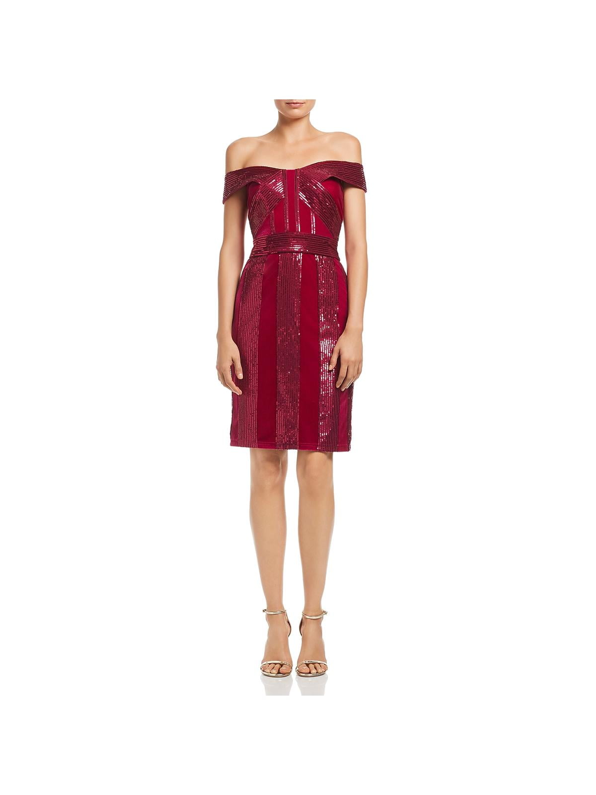 velvet off the shoulder cocktail dress