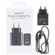 thumbnail image 1 of Adaptador de corriente PD65W, cargador de pared, carga rápida de 3 puertos con cable, bloque de carga, enchufe europeo de 100-240V para teléfono, 1 of 5