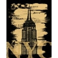 thumbnail image 2 of Gibbons, Lauren 15x18 Black Ornate Wood Framed with Double Matting Museum Art Print Titled - NYC Paint Black, 2 of 4