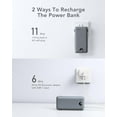 thumbnail image 4 of TEMOGU-Power Bank 20000mAh for iPhone, 22.5W USB C Fast Charging, Portable Phone Charger with Built-in Cables & Wall Plug, 4 Output with LED Display External Battery Pack, Grey, 4 of 4