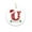 U, variant on 26 Letter Ornaments Christmas Tree Decoration Personalized Christmas Letter Tree Hanging Round Pendant Xmas Alphabet with Santa Cap for Indoor Home Party Gifts DIY Craft Ornaments(A)