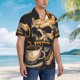 thumbnail image 3 of Fotbe Grim Coffee Skull Camisa Hawaiana para Hombre Unisex – Camisa Casual de Verano con Botones de Manga Corta de Algodón y Lino,3X-Large, 3 of 7