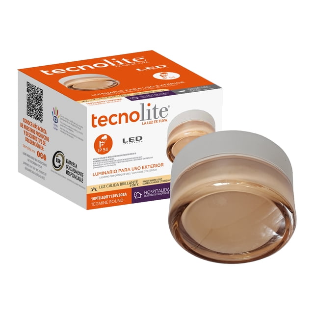 Lámpara Tecnolite empotrable para exterior LED 10 W Luz Cálida