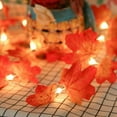 thumbnail image 3 of Pretty Comy LED Maple Leaf Light String Maple Leaf Light String Room Decoration Light Holiday Colored Light String Warm Light HOT Orange, 3 of 6