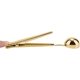 thumbnail image 3 of Cucharas con clip de acero inoxidable Rojo Verde 2 en 1 dorado, 3 of 5