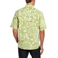 thumbnail image 2 of Kahala Men's Dukes Pareo Full Button Front Shirt, Wasabi, Medium, 2 of 3