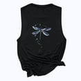 thumbnail image 5 of Homenesgenics Tank Tops for Women Women Sun and Moon Print Tank Fit O-Neck Sleeveless Block Shirts Tunic Tee Tops, 5 of 7