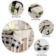 thumbnail image 5 of Waterproof Tablecloths for Square/Outdoor Tables Spring Farmhouse Home Wood Vinyl Oilcloth Dining Table Cloths Boxwood Buffalo Check Spillproof Table Cover for Kitchen Party 54x54 Inch, 5 of 6