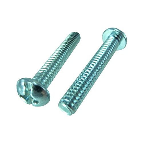 10/24 X 3/4" Zinc Plated Round Head Phillips Machine Screws (Box of 100)
