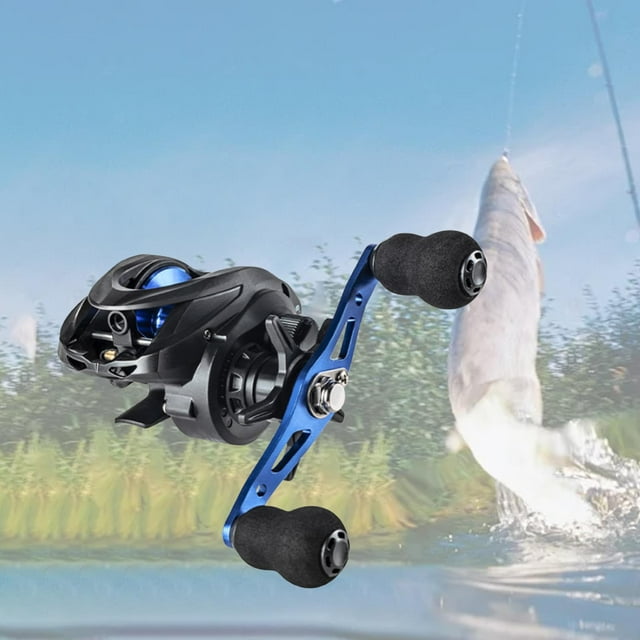 Carrete de pesca de 17,6 lb de máximo para pesca en hielo en agua salada. Izquierda