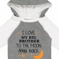 thumbnail image 4 of Inktastic I Love My Big Brother to the Moon and Back Boys or Girls Long Sleeve Baby Bodysuit, 4 of 5