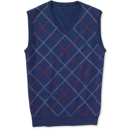American Classics - Big Men's Argyle Sweater Vest, Size 2XL