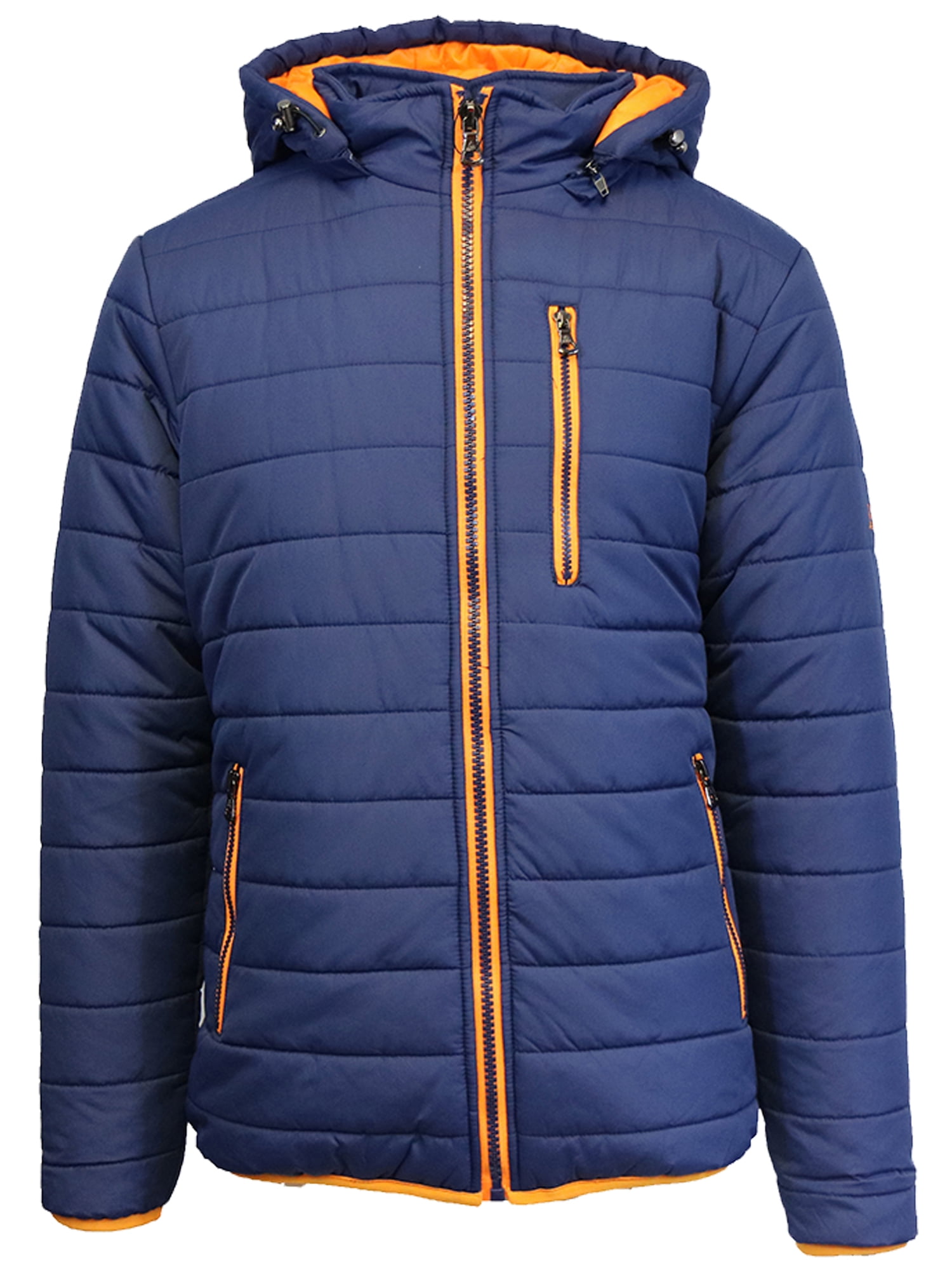 Boy's Heavy Puffer Jacket Coat With Detachable Hood - Walmart.com