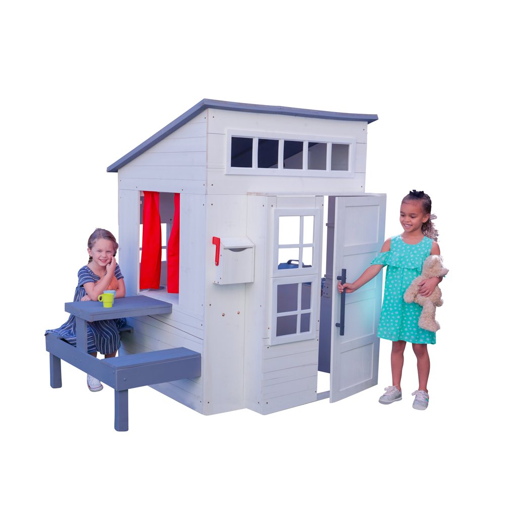 KidKraft Modern Outdoor Playhouse White