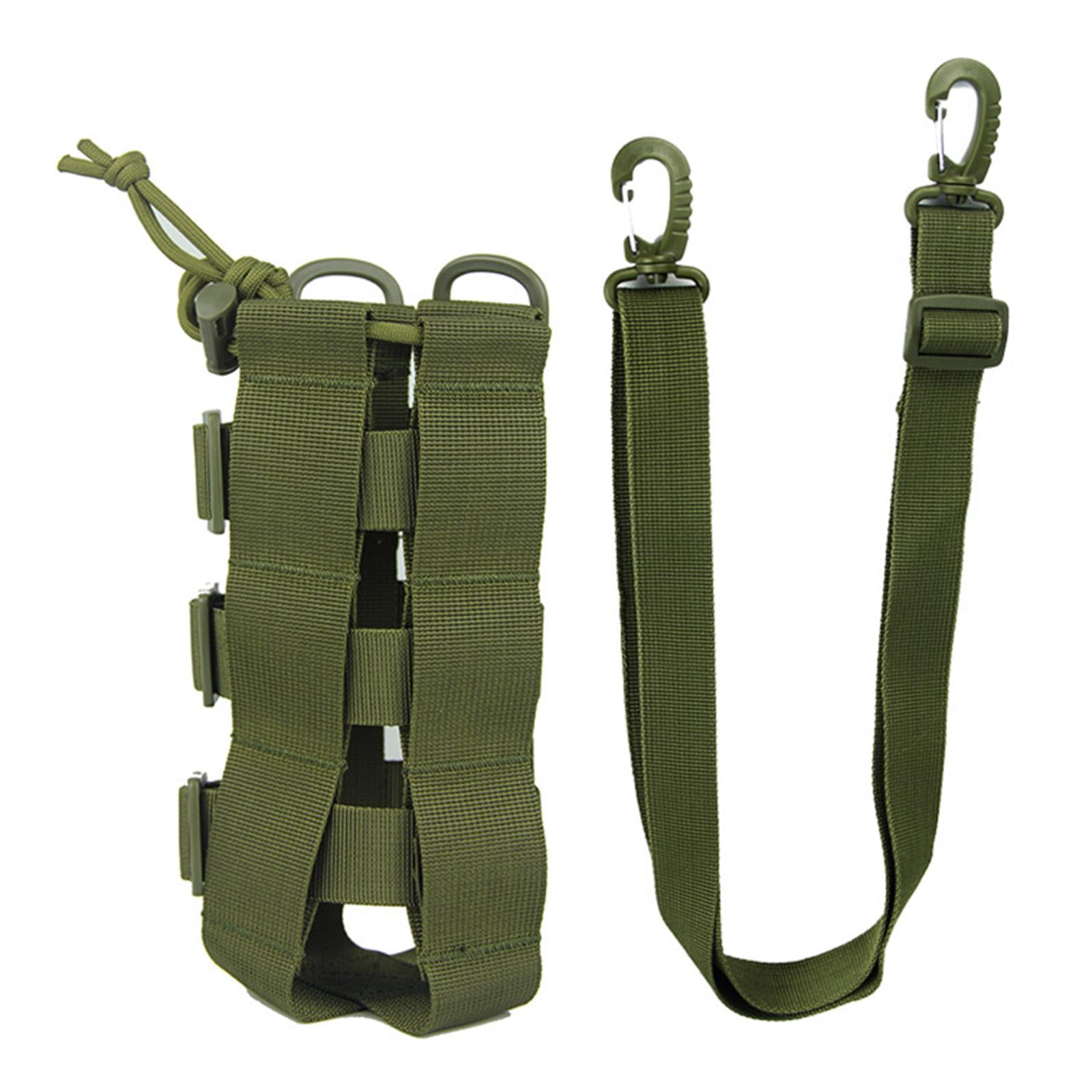 Water Bottles Pouch Bag Water Bottle Holder Pouch Portable Travel Bottle Carrier Bag for Camping Hiking Fishing , .5L Green