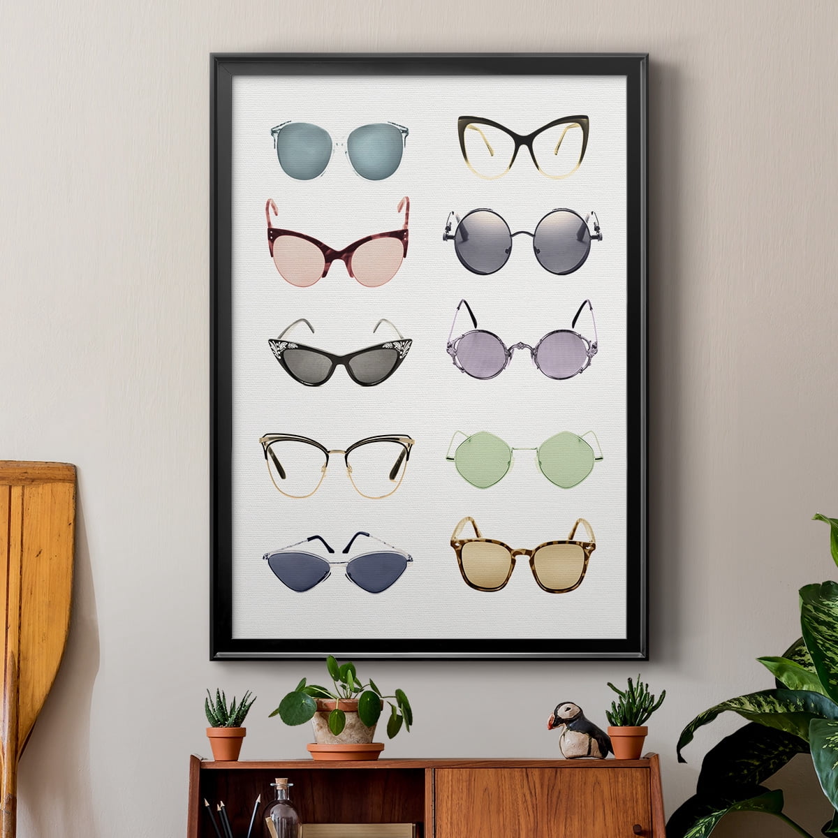 Vintage Glasses I Premium Classic Framed Print - Ready to Hang