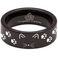 thumbnail image 5 of Paws and Ears Tungsten Carbide Ring, 5 of 9