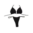 thumbnail image 6 of Womens Swimwear Micro Bikini Set Tie Side G-String Thong Beach Swimsuit, 6 of 7