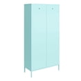 thumbnail image 2 of Novogratz Cache Tall 2 Door Metal Locker Cabinet, Yellow, 2 of 9