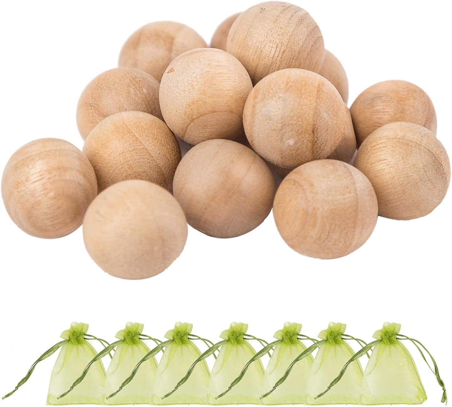 Yirtree Moth Repellent Sachets (20 Pack) 1.8cm Camphor Wood Moth Balls