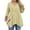 Yellow, variant on Oplxuo Plus Size Tops for Women 3/4 Sleeve Shirts Tunic Tops to Wear with Leggings Loose Fit Summer Fall Clothes