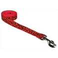 thumbnail image 1 of 6 ft. Leopard Dog Leash, Orange - Medium, 1 of 1