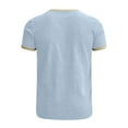 thumbnail image 6 of Shirts for Men Short Sleeve Plus Size Solid Color Crew Neck Casual Sports T-Shirt Tops Summer Leisure Outdoor Sport Basic Shirt, 6 of 6