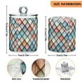 thumbnail image 5 of Yayeee 2 Pack Qtip Holder Dispenser for Bathroom with Lid Cotton Swab Canister, Colorful Art Pattern, 5 of 6