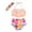 Beige-F, variant on Shadoumai Girls Swimsuit 2 Piece Tankini with Shorts Tiered Ruffle Swimwear Adjustable Straps Bathing Suit 6-14Y
