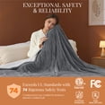 thumbnail image 7 of U by Bedsure Heated Blanket Electric Blanket, Soft Flannel Electric Throw, with 4 Time Settings, 6 Heat Settings, and 3 hrs Timer Auto Shut Off, 50x60 inches, Grey, 7 of 7