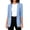 Light Blue plus size blazer for women a1, variant on Women Plus Size Long Sleeve Ruched Open Front Blazer Casual Fall Winter Blazer Jackets Tunic Coat Trendy Dressy Work Fashion Knit Soft Outwear, Navy M