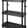 thumbnail image 6 of Gracious Living 5 Shelf Adjustable Ventilated Medium Duty Shelving Unit 14 x 32 x 72", Black (2 Pack), 6 of 9