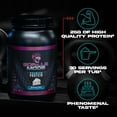 thumbnail image 4 of Gorilla Mode Premium Whey Protein Powder, Cookies and Cream, 25g Protein, 30 Servings, 4 of 6
