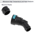 thumbnail image 5 of Unique Bargains 45/64" Fuel Line Quick Connector ID Hose for 45/64" SAE Male Connector 45 Degree Elbow Connector Seal Fittings Plastic Black Green 2 Pcs, 5 of 6