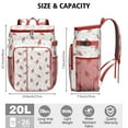 thumbnail image 3 of Watermelon Print Insulated Cooler Backpack 20L - Leakproof Soft Cooler Bag for Beach, Camping & Picnic - Holds 26 Cans, Long-Lasting Insulation for Summer Parties, 3 of 6