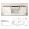 thumbnail image 7 of 33*21*9 Inch Farmhouse Undermount Single Bowl Sink, 18 Gauge Stainless Steel Apron Front Kitchen Sink with Cutting Board, Drain Basket and Dish Grid for Workstation and Kitchen, 7 of 7