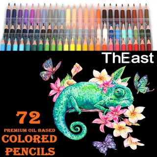 Hippie Crafter 72 Watercolor Pencils Set Professional Water Color Pencil for Adults Coloring